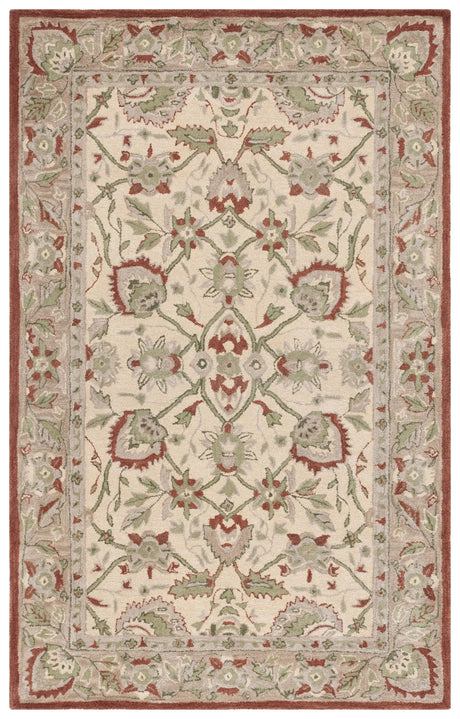 Safavieh Antiquity 4'-0" x 6'-0" Rug in Rust / Ivory