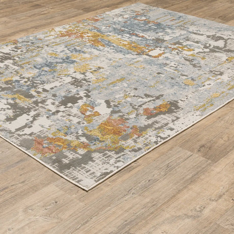 Oriental Weavers Sphinx Caravan 1340W Beige/ Blue Rugs - angle detail