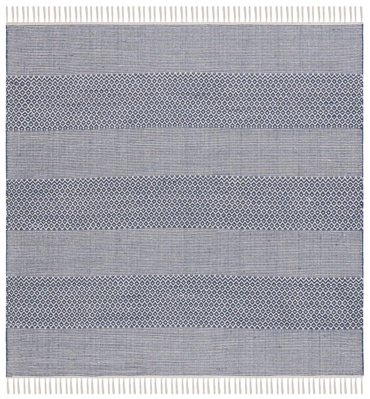 Safavieh Montauk 6'-0" x 6'-0" Rug in Ivory / Navy