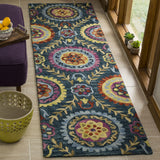 Safavieh Suzani 2'-3" x 8'-0" Rug in Blue / Multi