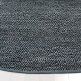 Safavieh Vintage Leather 6'-0" x 6'-0" Rug in Light Grey / Charcoal