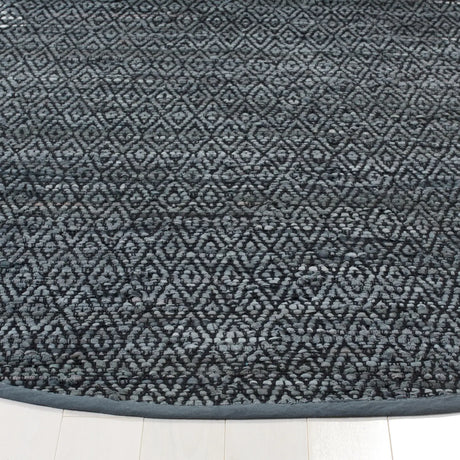 Safavieh Vintage Leather 6'-0" x 6'-0" Rug in Light Grey / Charcoal