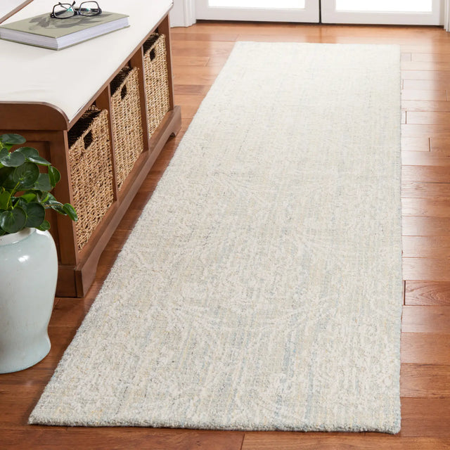 Safavieh Ebony 2'-3" x 9'-0" Rug in Light Blue / Ivory