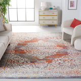 Safavieh Madison 900 6'-0" x 9'-0" Rug in Light Grey / Rust