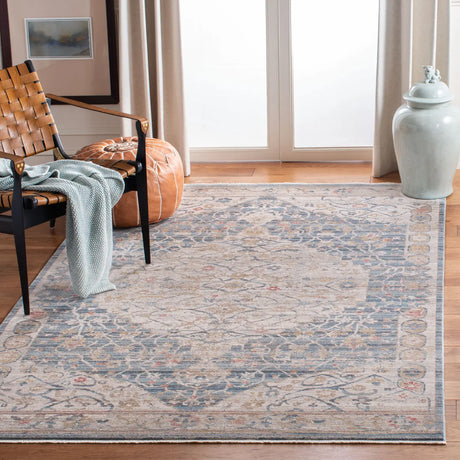 Safavieh Kenitra 600 4'-0" x 6'-0" Rug in Blue / Ivory