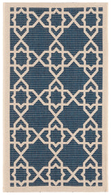 Safavieh Courtyard 2'-0" x 3'-7" Rug in Navy / Beige