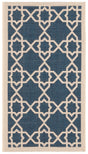 Safavieh Courtyard 2'-0" x 3'-7" Rug in Navy / Beige