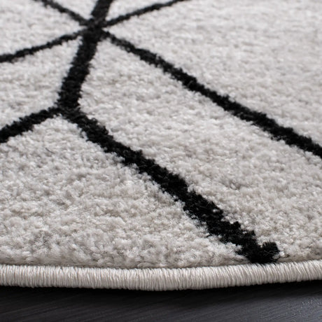 Safavieh Adirondack 6'-0" x 6'-0" Rug in Light Grey / Black