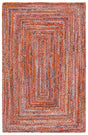 Safavieh Braided 4'-0" x 6'-0" Rug in Orange / Rust