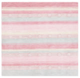 Safavieh Safavieh Kids 5'-0" x 5'-0" Rug in Light Blue / Pink