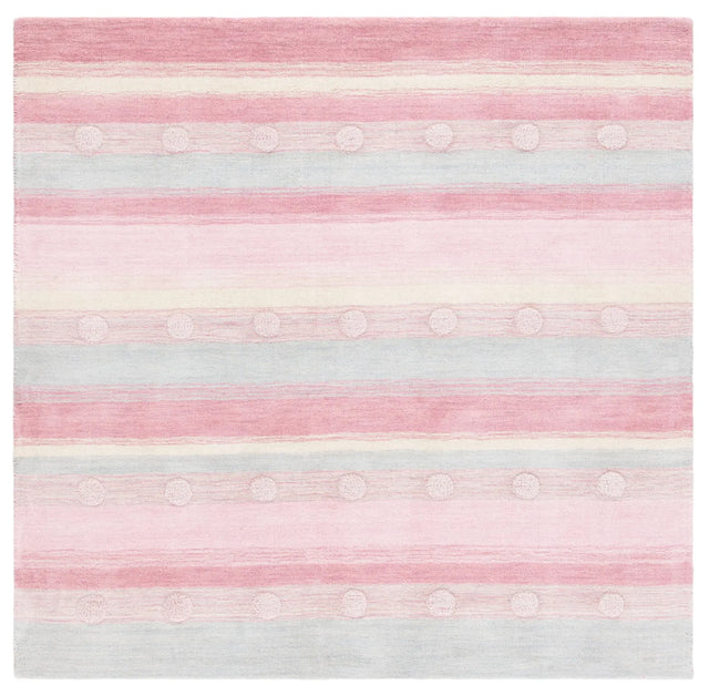 Safavieh Safavieh Kids 5'-0" x 5'-0" Rug in Light Blue / Pink