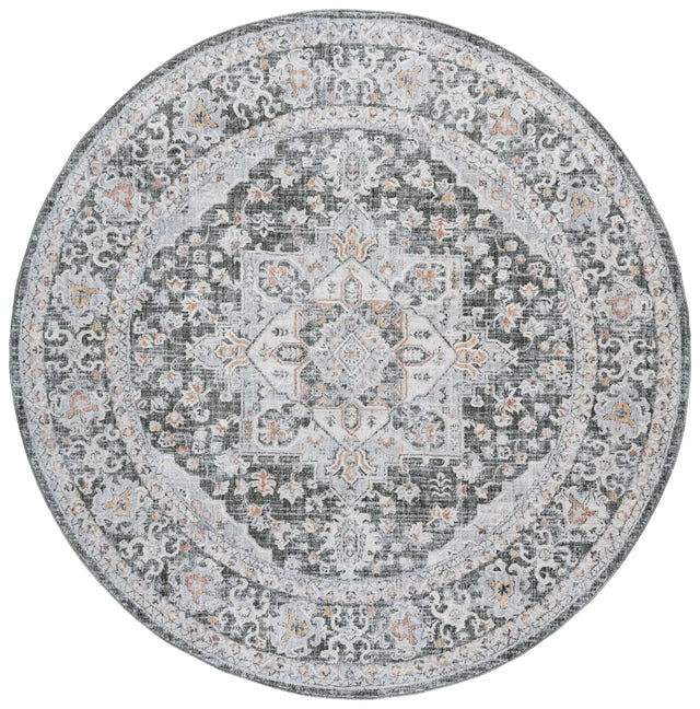 Safavieh Scarlett 400 6'-7" x 6'-7" Rug in Green / Ivory Rust