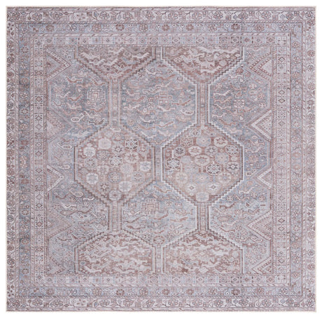 Safavieh Tucson 6'-0" x 6'-0" Rug in Grey / Rust