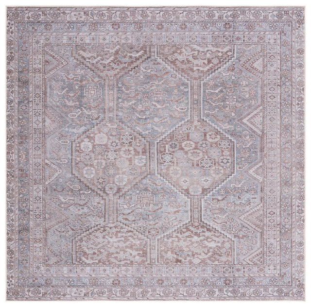 Safavieh Tucson 6'-0" x 6'-0" Rug in Grey / Rust