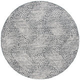 Safavieh Ebony 6'-0" x 6'-0" Rug in Black / Ivory