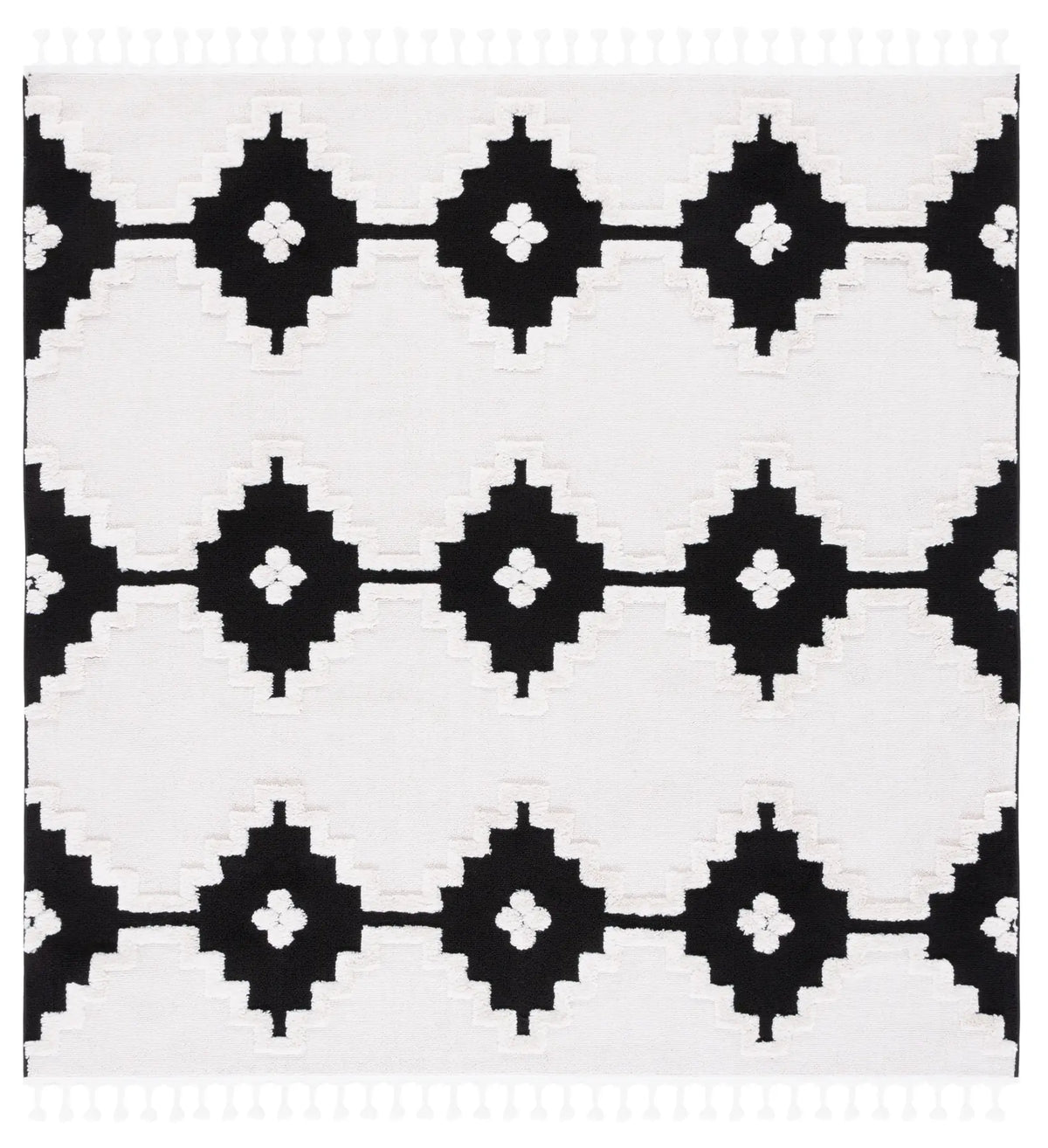Safavieh Marrakesh 6'-7" x 6'-7" Rug in Ivory / Anthracite