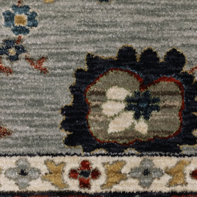 Oriental Weavers Sphinx ELIANA ELI08 Blue Floral Rugs - room scene 2