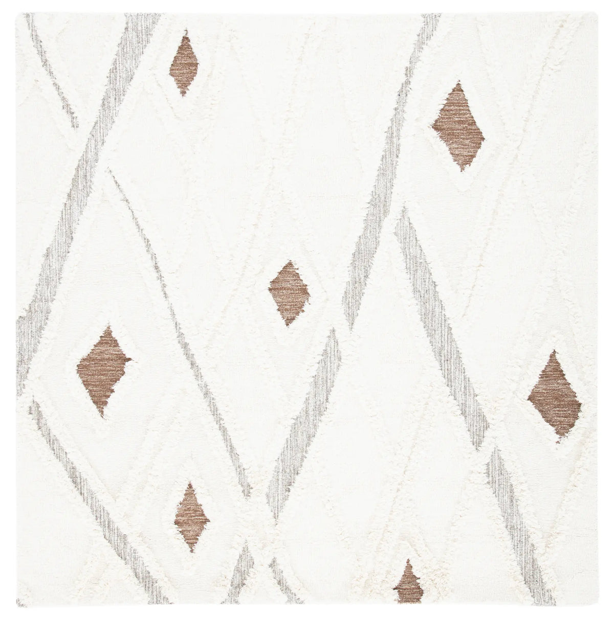 Safavieh Casablanca 6'-0" x 6'-0" Rug in Ivory / Brown
