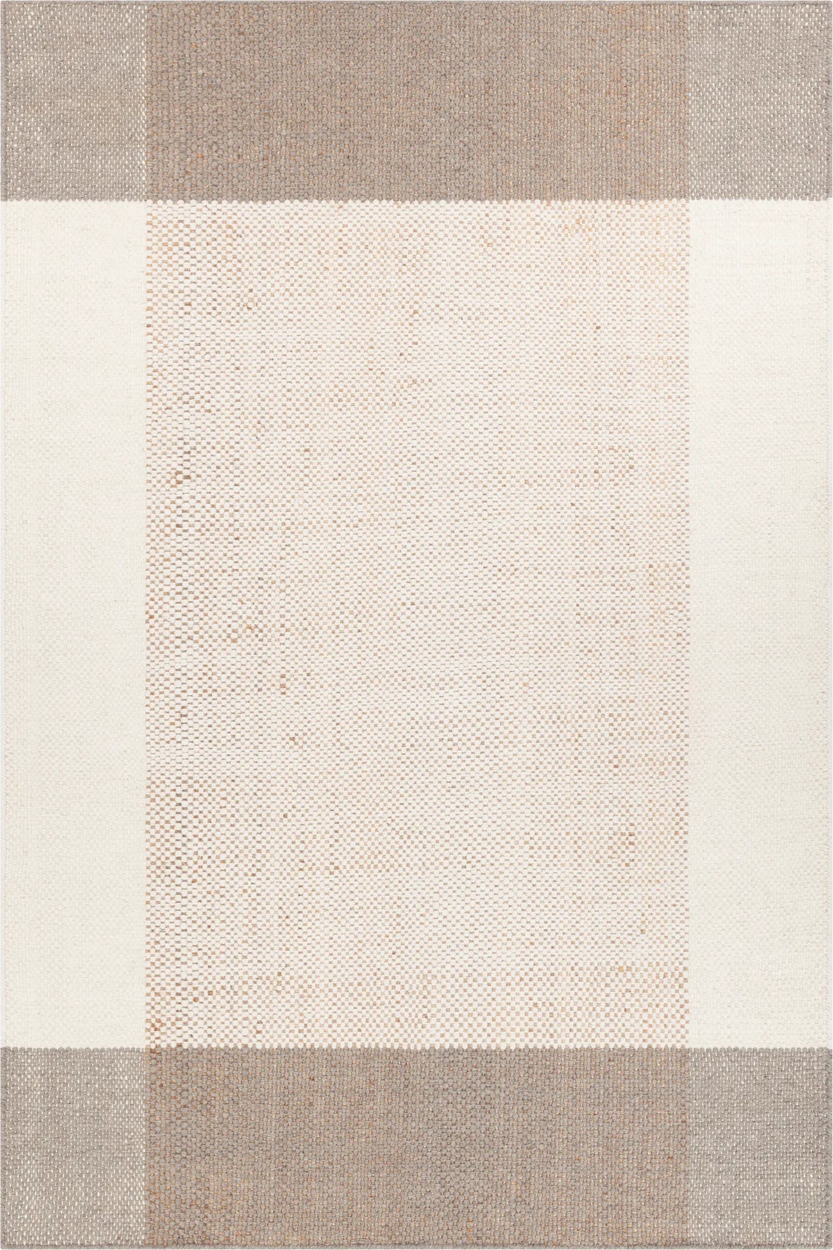 Chandra Hayden HAY-56501 White / Gray / Tan rug, flat view