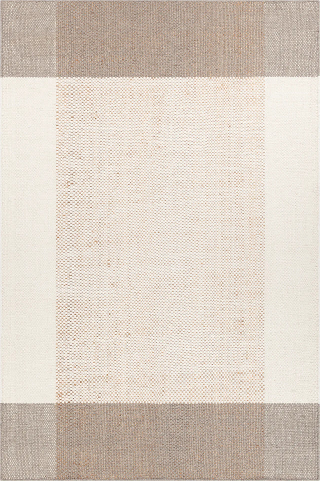 Chandra Hayden HAY-56501 White / Gray / Tan rug, flat view