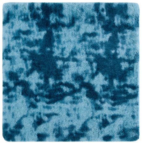 Safavieh Rainbow Shag 4'-0" x 4'-0" Rug in Blue