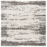 Safavieh Hudson Shag 7'-0" x 7'-0" Rug in Ivory / Grey