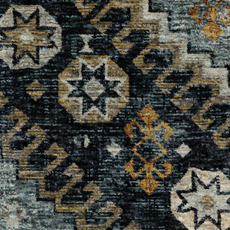 Oriental Weavers Sphinx Aberdeen 7150B Blue/ Gold Rugs - room scene 2