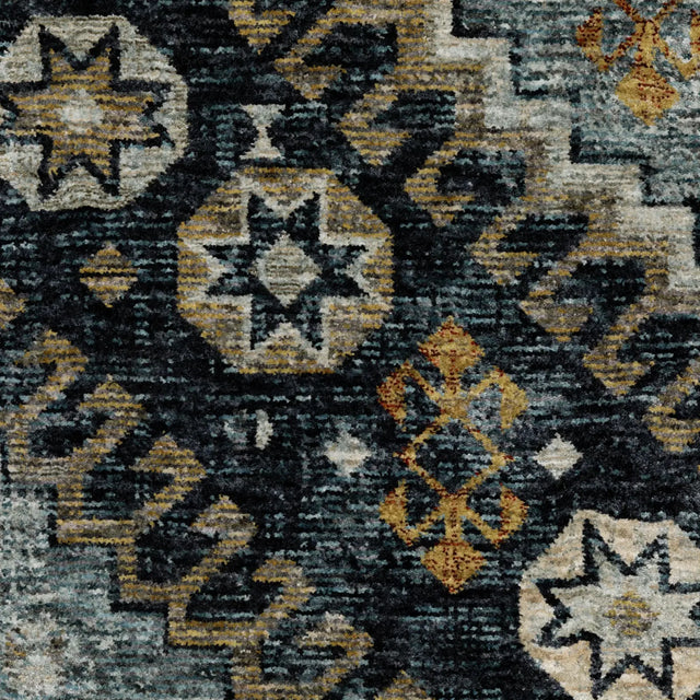 Oriental Weavers Sphinx Aberdeen 7150B Blue/ Gold Rugs - room scene 2