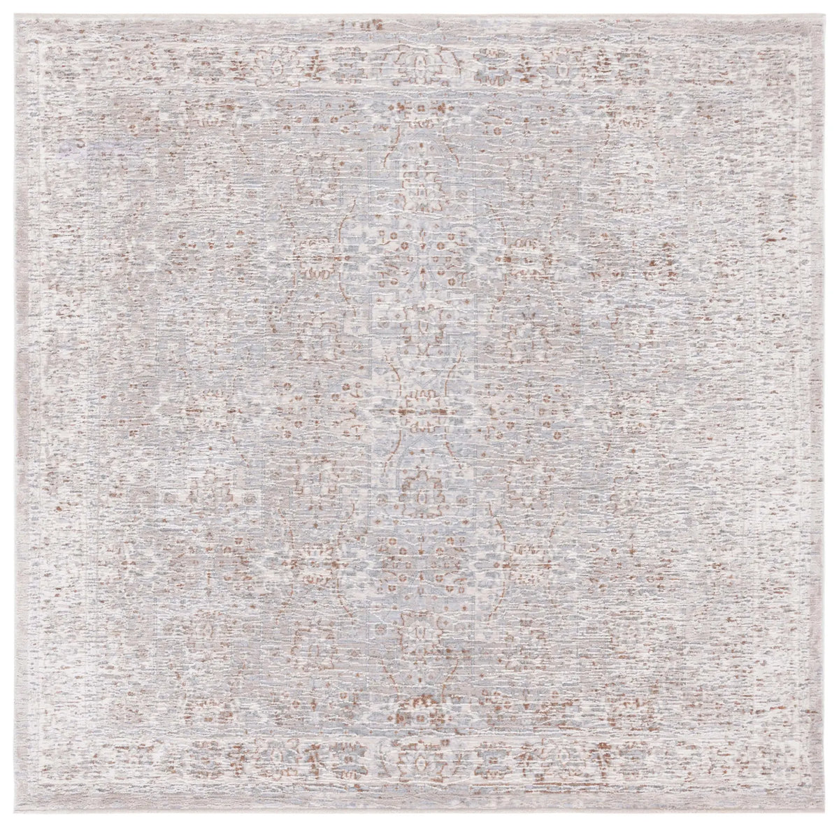 Safavieh Marmara 6'-7" x 6'-7" Rug in Beige / Blue Rust