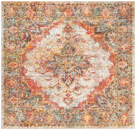 Safavieh Crystal 7'-0" x 7'-0" Rug in Cream / Rose