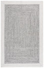 Safavieh Braided 4'-0" x 6'-0" Rug in Ivory / Grey Black