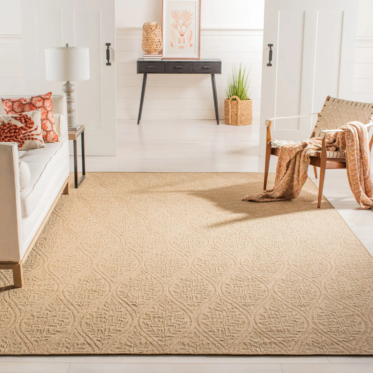Safavieh Palm Beach 8'-0" x 10'-0" Rug in Sand / Natural