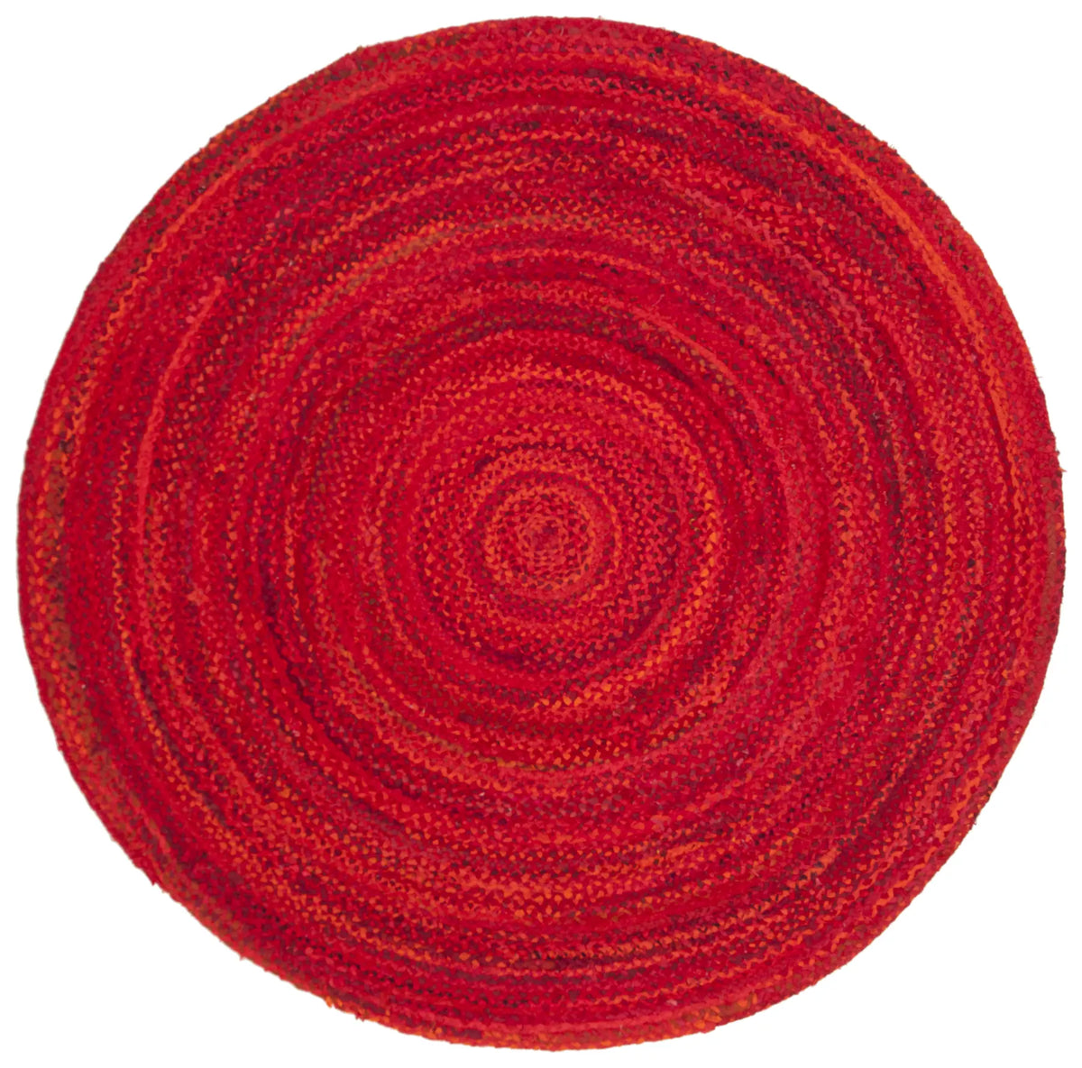 Safavieh Braided 5'-0" x 5'-0" Rug in Red