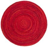 Safavieh Braided 5'-0" x 5'-0" Rug in Red