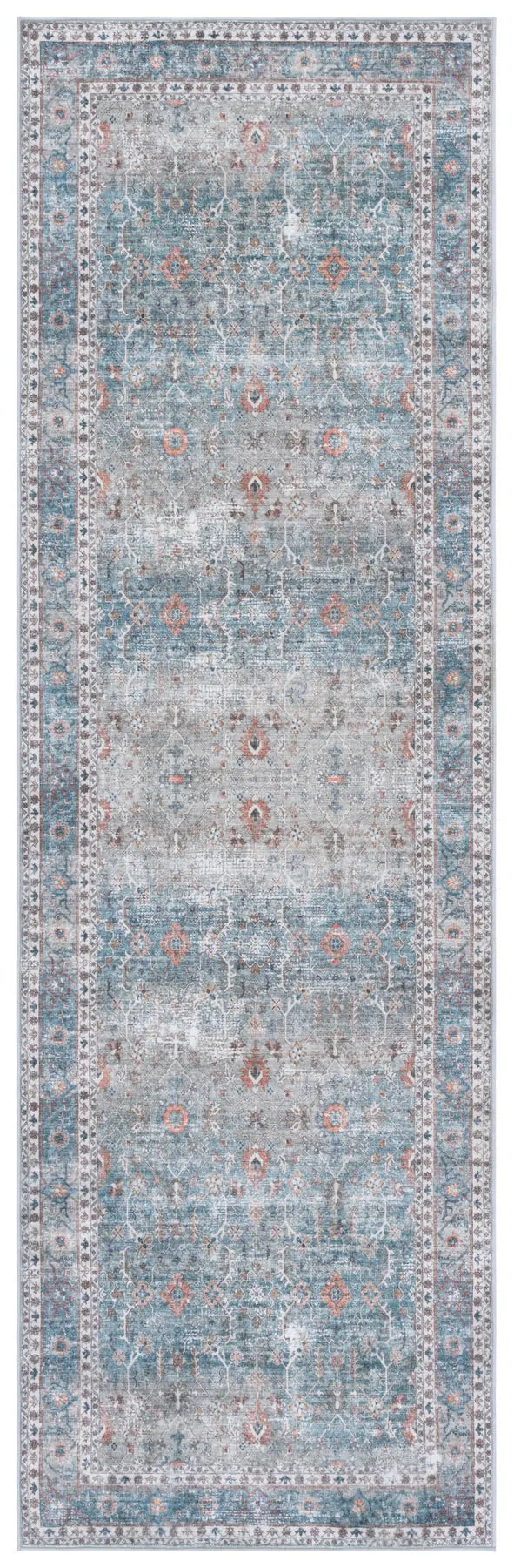 Safavieh Arizona 2'-6" x 8'-0" Rug in Teal / Beige