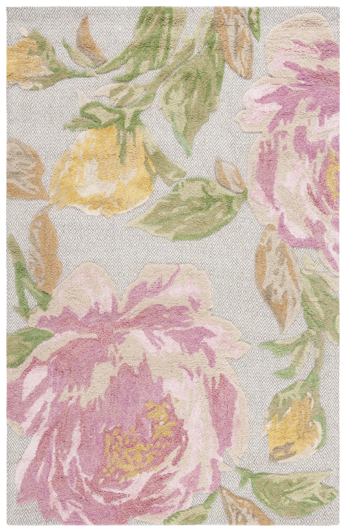 Safavieh Glamour 4'-0" x 6'-0" Rug in Pink / Grey