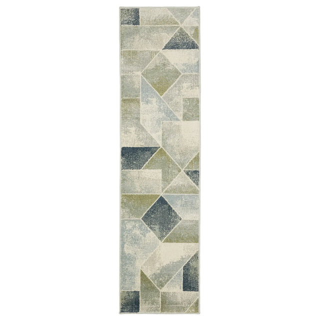Oriental Weavers Sphinx Branson Br10A Blue/ Green Rugs - runner