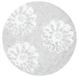 Safavieh Glamour 6'-0" x 6'-0" Rug in Silver / Ivory