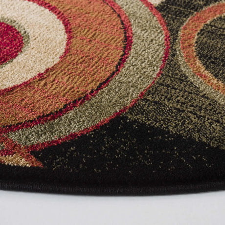 Safavieh Lyndhurst 5'-3" x 5'-3" Rug in Black / Multi