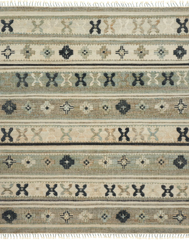 Loloi Owen Ow-01 Aqua / Ink Rugs - main flat