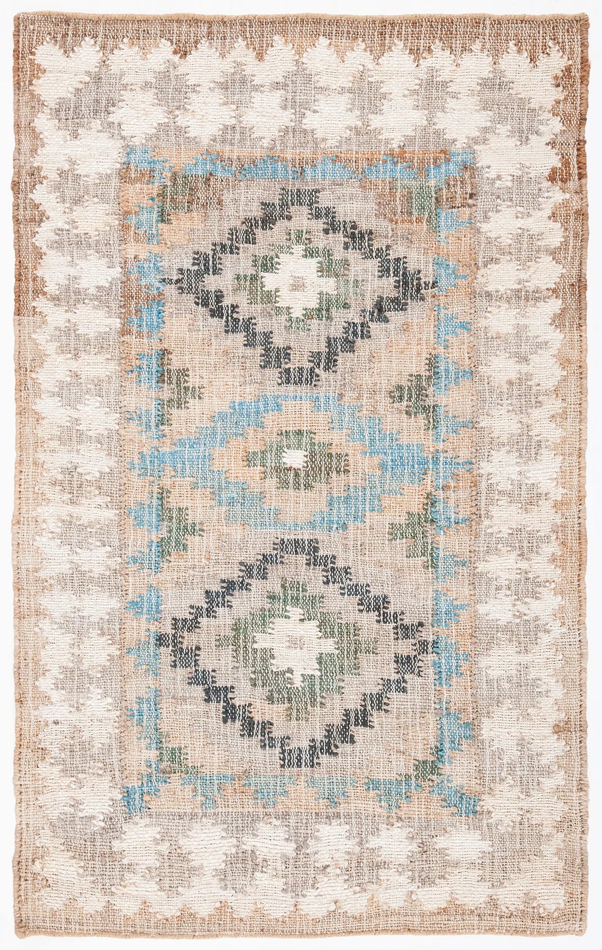 Safavieh Kilim 3'-0" x 5'-0" Rug in Blue / Ivory
