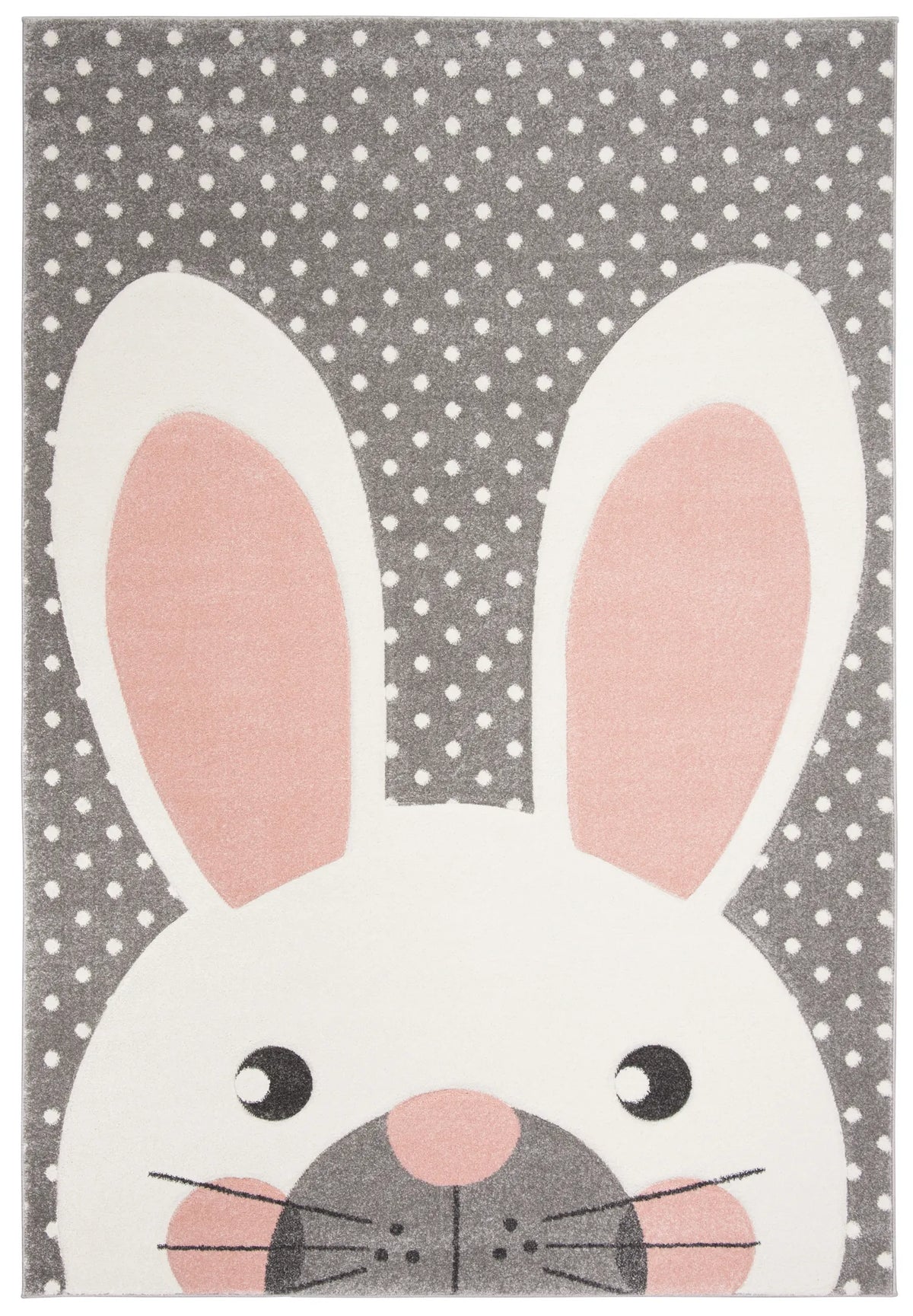 Safavieh Carousel Kids 100 4'-0" x 6'-0" Rug in Pink / Grey