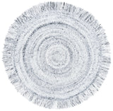 Safavieh Braided 3'-0" x 3'-0" Rug in Light Grey