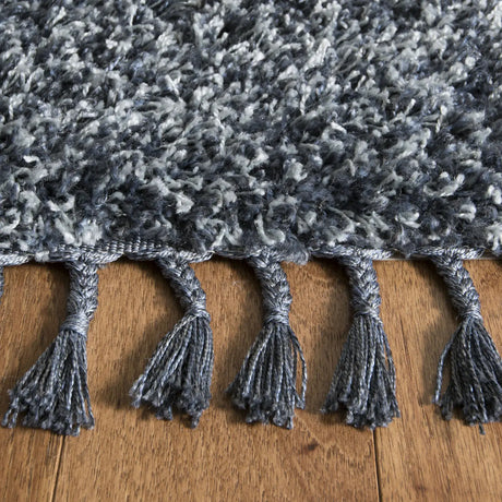 Safavieh Pro Lux Shag 400 8'-0" x 10'-0" Rug in Blue / Creme
