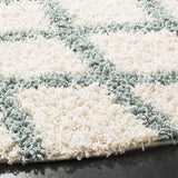 Safavieh Sgd-Dallas Shag 6'-0" x 6'-0" Rug in Ivory / Seafoam