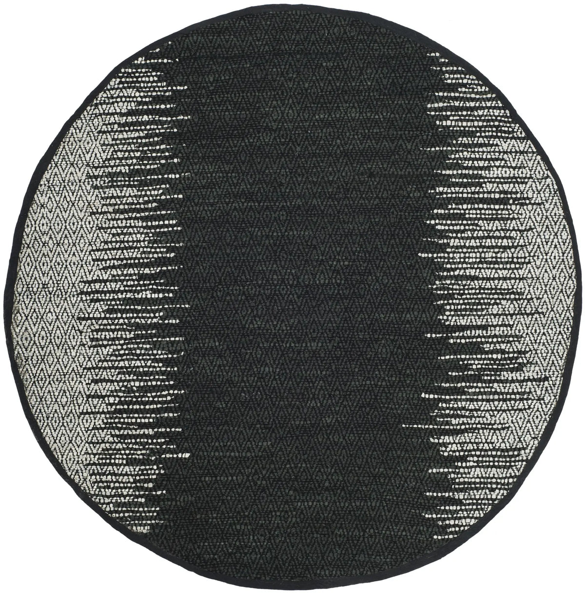 Safavieh Vintage Leather 6'-0" x 6'-0" Rug in Light Grey / Black