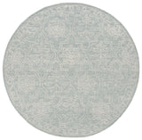 Safavieh Micro-Loop 6'-0" x 6'-0" Rug in Light Grey / Ivory