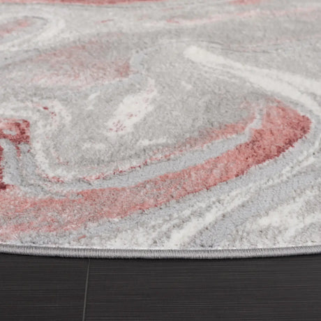 Safavieh Meadow 500 6'-7" x 6'-7" Rug in Light Grey / Pink