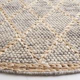 Safavieh Natura 6'-0" x 6'-0" Rug in Light Grey / Natural