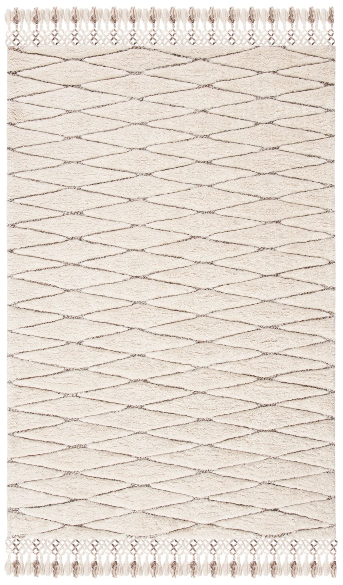 Safavieh Casablanca 4'-0" x 6'-0" Rug in Ivory / Brown